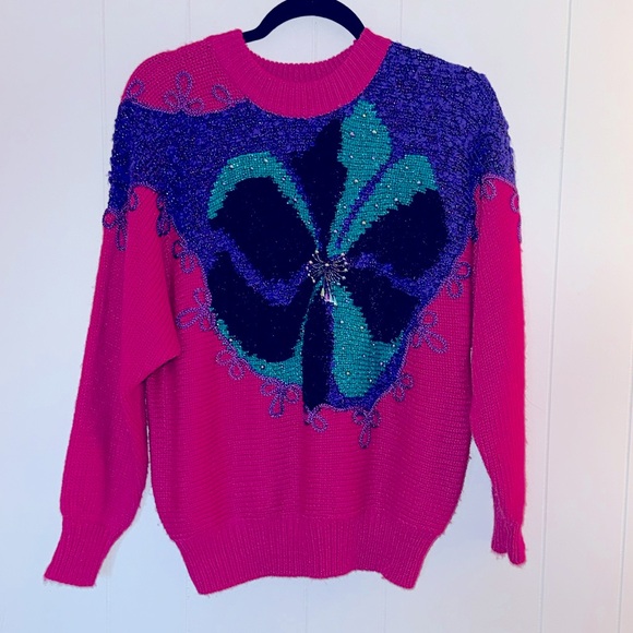 Jaclyn Smith Sweaters - Vintage Jaclyn Smith Beaded Sweater Size M